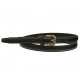 Ceinture pour femme en croute de cuir coloris noir