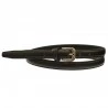 Ceinture pour femme en croute de cuir coloris noir
