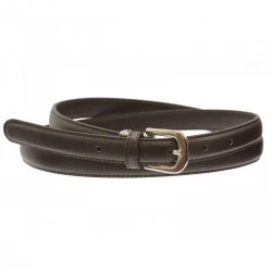 Ceinture cuir fine marron