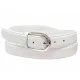 Ceinture femme en cuir blanche