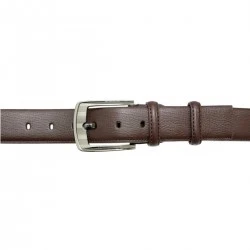 Ceinture granulé marron en cuir