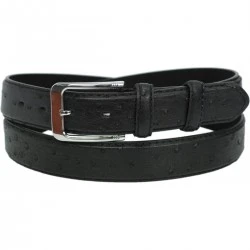 Ceinture Autruche en similicuir noir
