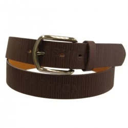 Ceinture rayures marron