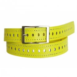 Ceinture à trou jaune