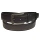 Ceinture cuir croco noir
