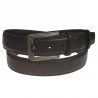 Ceinture cuir croco noir
