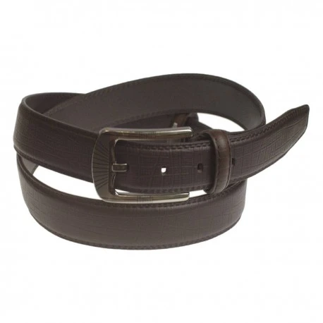 Ceinture cuir croco choco