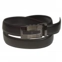 Ceinture cuir noir Clif